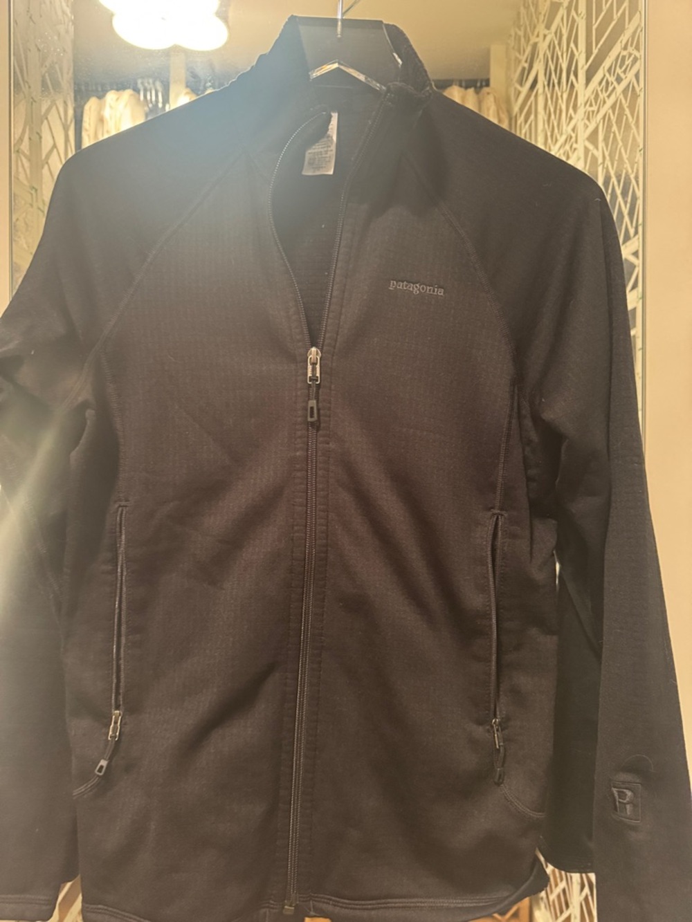 Patagonia Men's Black Lightweight Zip-Front Jacket